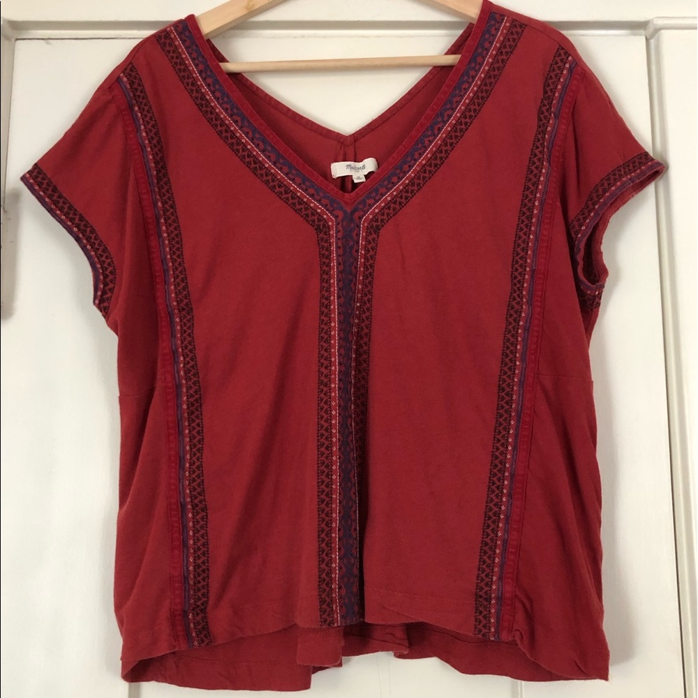 Madewell Tangier Embroided Top